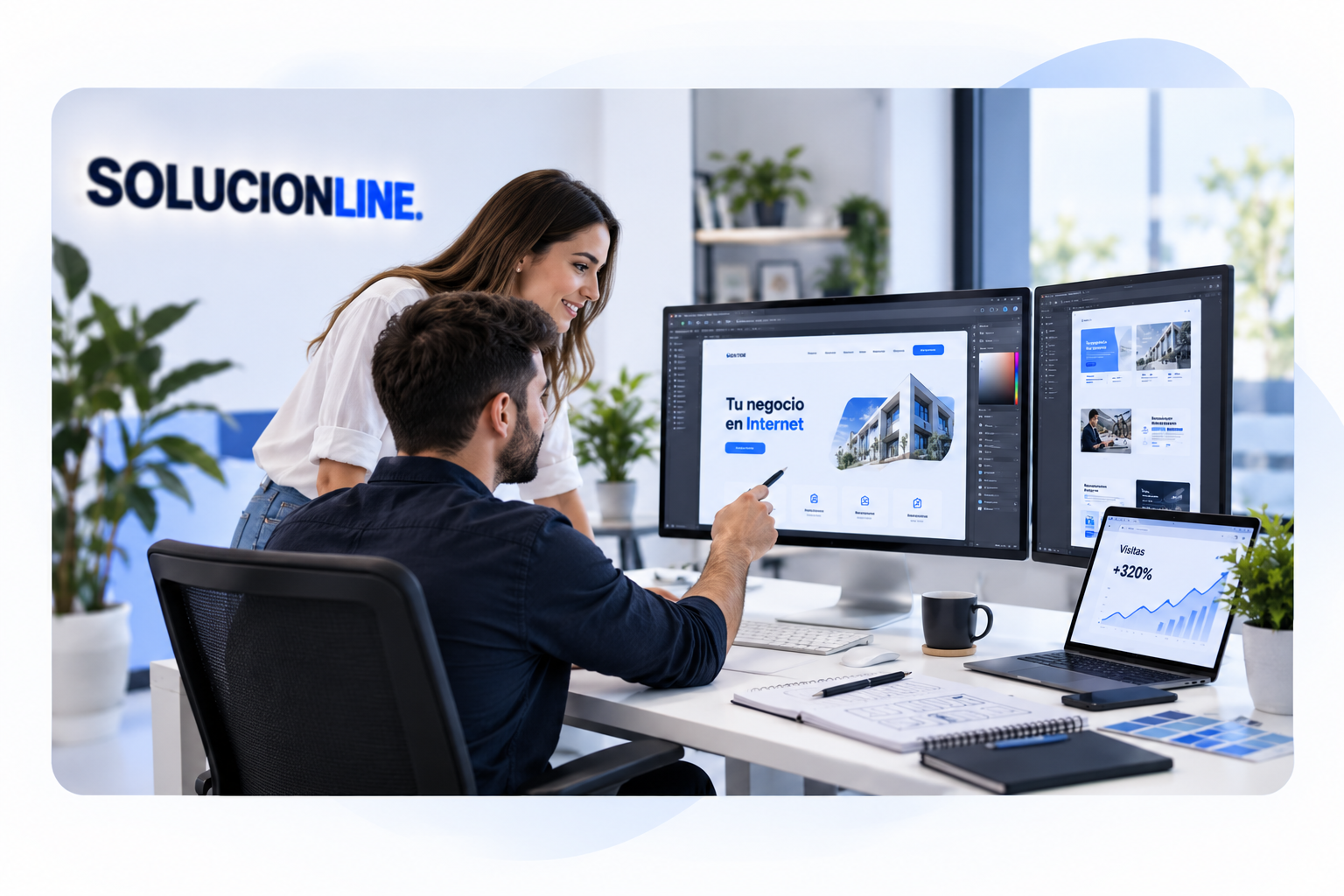 Desarrollo y diseño de páginas web profesionales en Solucionline